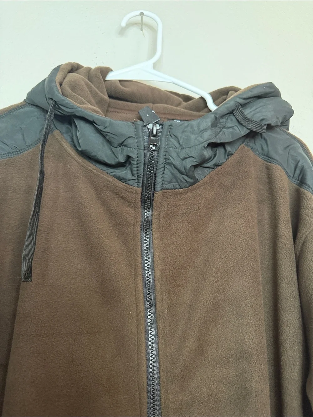 NWT R.P. Collection Brown Fleece Full Zip Hooded Jacket Men’s 2XL